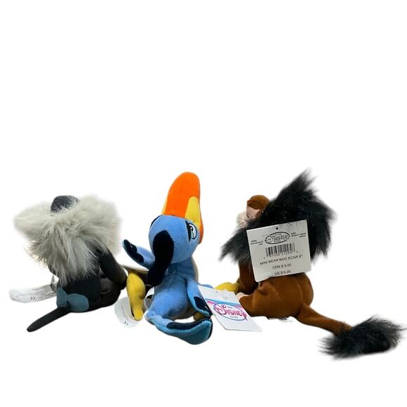 Lion King Vintage Disney Store 12 Mini Beanie Babies Plush Toys Set - Picture 8 of 11